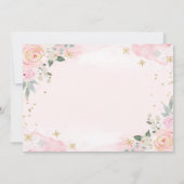 Invitation Chic Watercolor Flowers Snowflakes Wedding  (Dos)