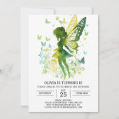Invitation Chic Whimsical Fairy Anniversaire (Devant)