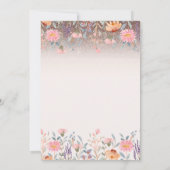 Invitation Chic Wildflowers Glitter String Lights 80th  (Dos)