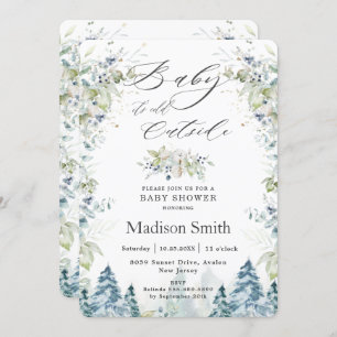 Invitation Chic Winter Baby C'est froid dehors Baby shower 