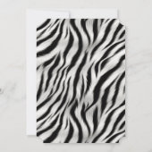 Invitation Chic Zebra Print (Dos)