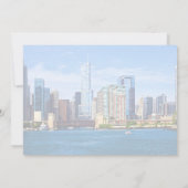 Invitation Chicago IL - Vue depuis le lac Michigan (Dos)