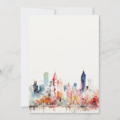 Invitation Chicago Illinois Watercolor Landscape Birthday (Dos)
