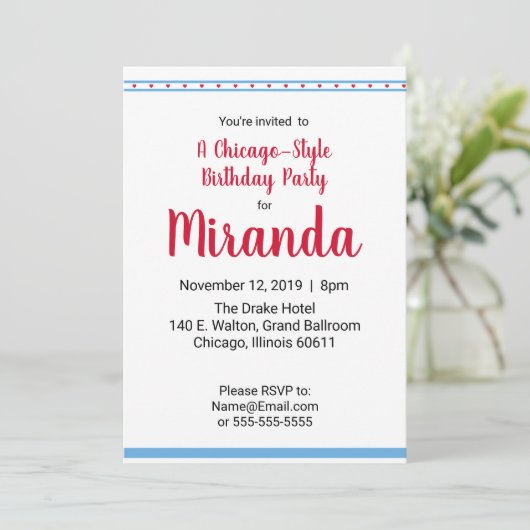 Invitation Chicago Love |  (Debout devant)