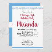 Invitation Chicago Love | (Devant / Derrière)