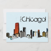 Invitation Chicago Skyline (Devant)
