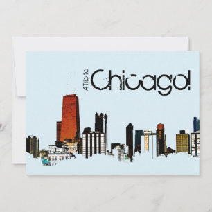 Invitation Chicago Skyline