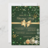 Invitation ChicChristmas Balls, Snowflakes Entreprise Noël (Devant)