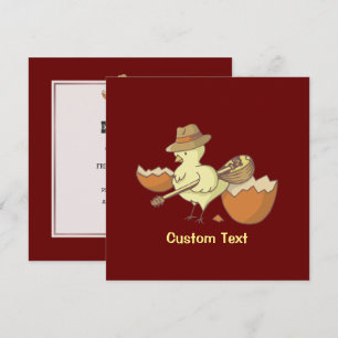 Invitation Chick de Pâques avec Bouzouki