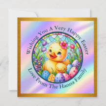 Chick de Pâques mignon, fleurs et oeufs colorés