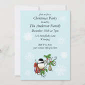 Invitation Chickadee de Noël d'hiver (Devant)