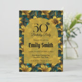 Invitation Chics lys esthétique premier anniversaire (Debout devant)