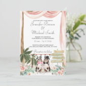 Invitation Chien berger australien rustique (Debout devant)