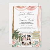 Invitation Chien berger australien rustique (Devant / Derrière)