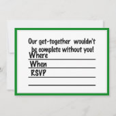 Invitation Chien chanceux de la Saint Patrick (Dos)