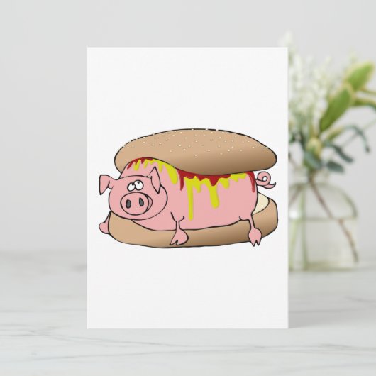 Invitation Chien chaud (Debout devant)