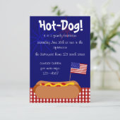 Invitation Chien chaud patriotique ! Parti (Debout devant)