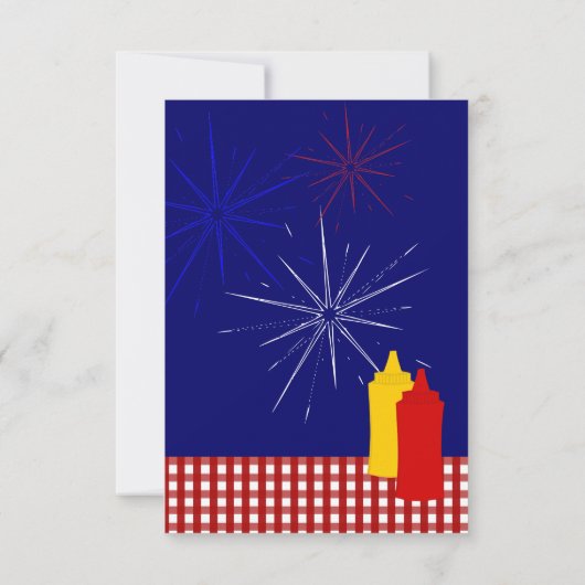 Invitation Chien chaud patriotique ! Parti (Dos)