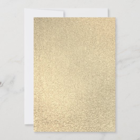 Invitation Chien Chien Chien Parties scintillant Or Animaux V (Dos)