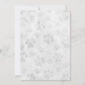 Invitation Chien Chiot Animaux de compagnie Pawty Anniversair (Dos)