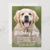 Invitation Chien chiot Anniversaire Fête Animaux de compagnie (Devant)