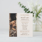 Invitation Chien chiot fête d'anniversaire (Debout devant)