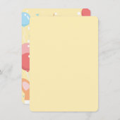 Invitation Chien chiot Thème Anniversaire des enfants (Devant / Derrière)