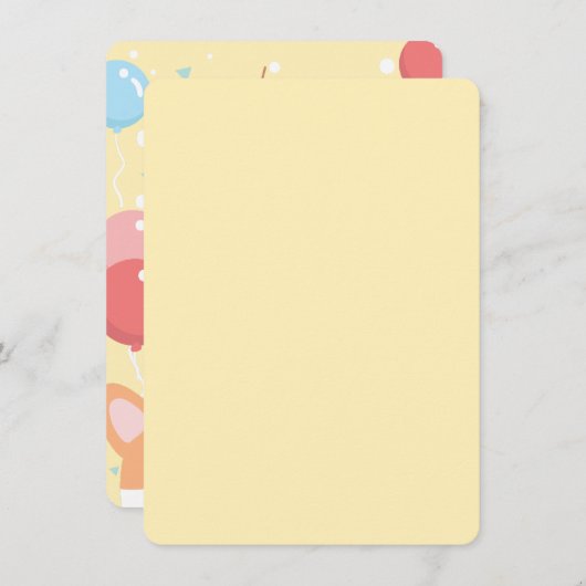 Invitation Chien chiot Thème Anniversaire des enfants (Devant / Derrière)