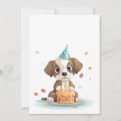 Invitation Chien d'anniversaire (Devant)