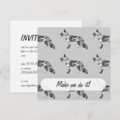 Invitation Chien de berger (Devant / Derrière)