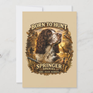 Invitation Chien de Chasse Springer Spaniel Anglais