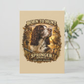 Invitation Chien de Chasse Springer Spaniel Anglais (Debout devant)