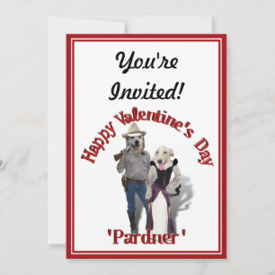 Invitation Chien de cow-boy occidental