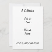 Invitation Chien de jouets vintage, Cheval, Cochon, Inviation (Dos)