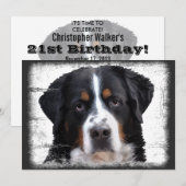 Invitation Chien de montagne de Bernese (Devant / Derrière)