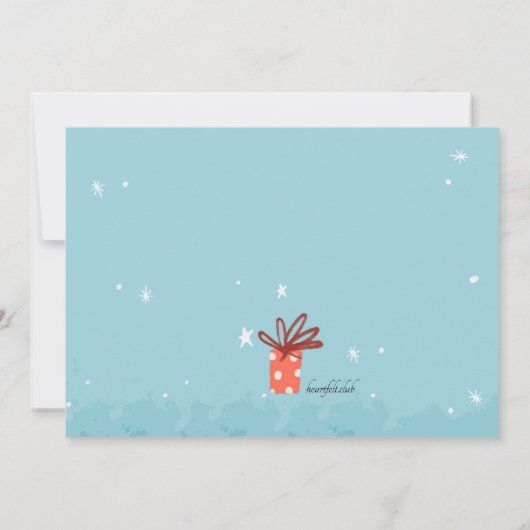 Invitation Chien de Noël (Dos)