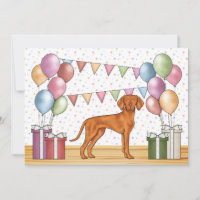 Chien de race hongrois Vizsla de dessin animé Anni