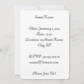 Invitation Chien de Saluki (Dos)