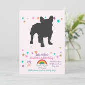 Invitation Chien de taureau français (Debout devant)