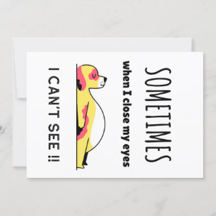 Invitation Chien drôle