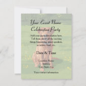 Invitation Chien du Labrador jaune rouge renard (Dos)