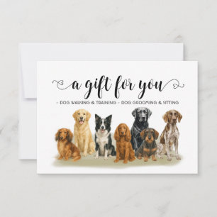 Invitation Chien Groomer Walker Sitter Cadeau Pour Vous