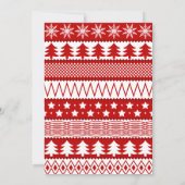 Invitation Chien hipster de Noël (Dos)