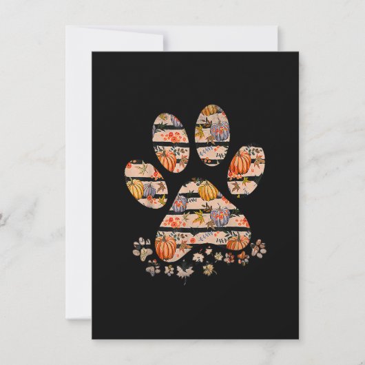 Invitation Chien mignon Citrouille automne automne automne Th (Devant)