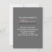 Invitation chien mignon de taureau de chien de basset d'amis (Dos)