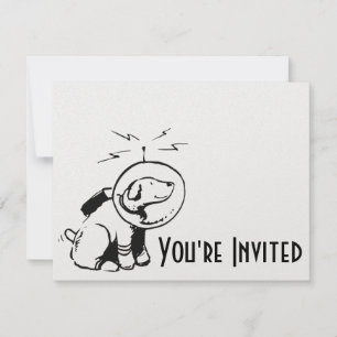 Invitation Chien spatial