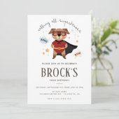 Invitation Chien Superherbe Anniversaire Puppy Pawty (Debout devant)