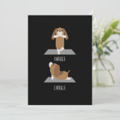 Invitation Chien Yoga Inhale Exhale Chiens de race Propriétai (Debout devant)