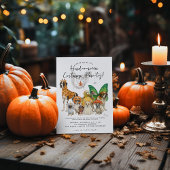 Invitation Chiens aquarelles | Costume de chiot Howl-o-ween