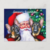 Chiens bergers allemands de Santas